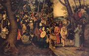 BRUEGHEL, Pieter the Younger The Testimony of John the Baptist oil painting on canvas
